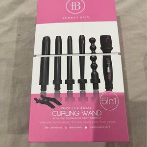 BNIB Bombay Hair 5-in-1 Curling Wand Set - Black